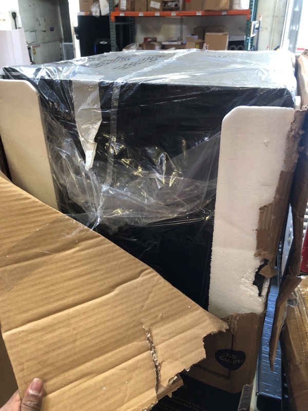 Photo 1 of Frigidaire, 2 Door Apartment Size Refrigerator with Freezer, 7.5 cu ft, Adjustable Spill-Proof Shelves, Door & Crisper Bins, Black