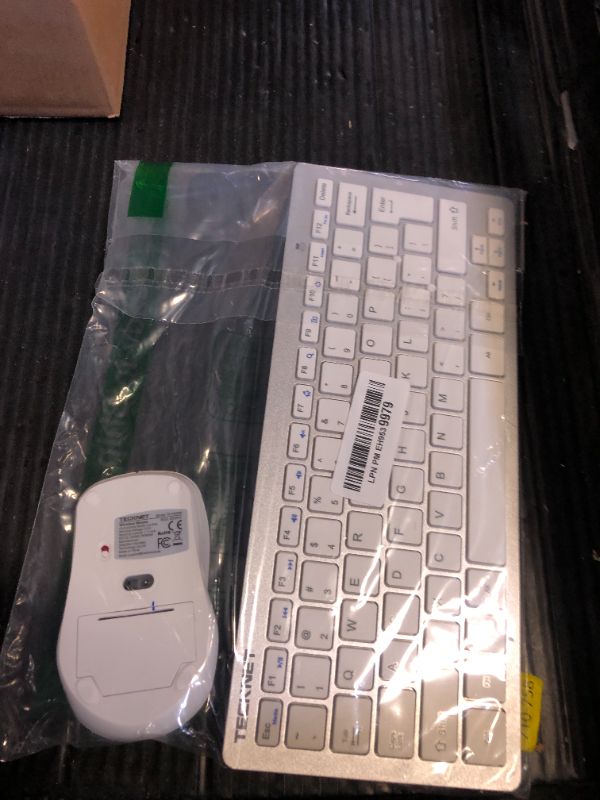 Photo 1 of TECKNET Wireless Keyboard and Mouse Combo, Mini Cordless Computer Keyboard and Mouse Set 2.4GHz, Silent Adjustable 1600 DPI, Quiet Click, Lag-Free for Computer, Laptop, PC, Windows, Mac, Chrome OS(SS)