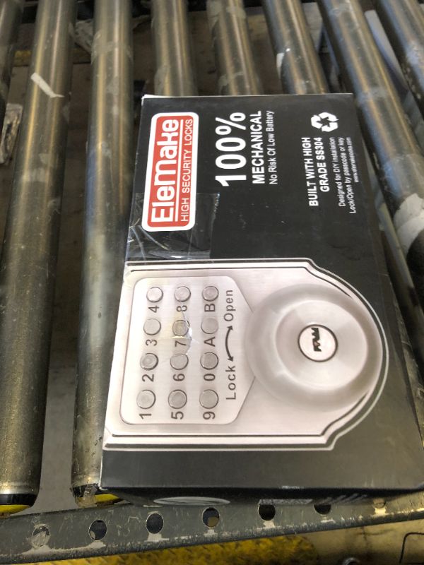 Photo 1 of Megaflint Keyless Entry Door Lock Deadbolt Keypad Mechanical Stainless Steel (Pass Code or Key) 100% Mechanical, No Electronic
