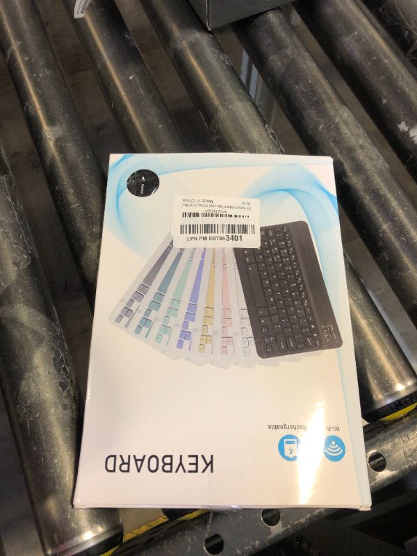 Photo 1 of Ultra-Slim Bluetooth Keyboard Portable Mini Wireless Keyboard Rechargeable for Apple iPad iPhone Samsung Tablet Phone Smartphone iPadOS iOS Android (10 inch Black)