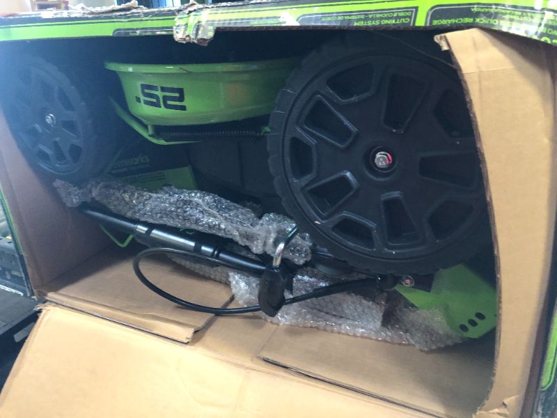 Photo 1 of Greenworks 82V 25” Brushless (Self-Propelled) Cordless Lawn Mower, (2) 4.0Ah Batteries and Dual Port Rapid Charger (Great for Landscapers and Professionals)