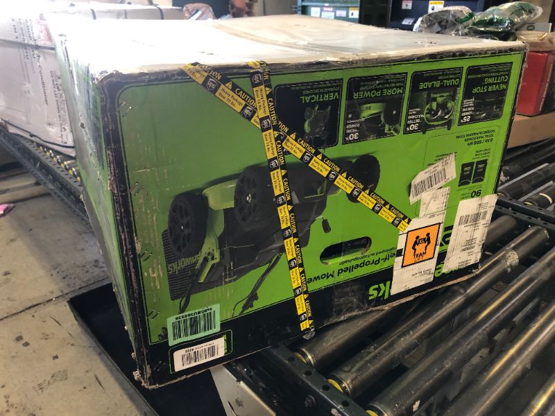 Photo 1 of Greenworks 82V 25” Brushless (Self-Propelled) Cordless Lawn Mower, (2) 4.0Ah Batteries and Dual Port Rapid Charger (Great for Landscapers and Professionals)