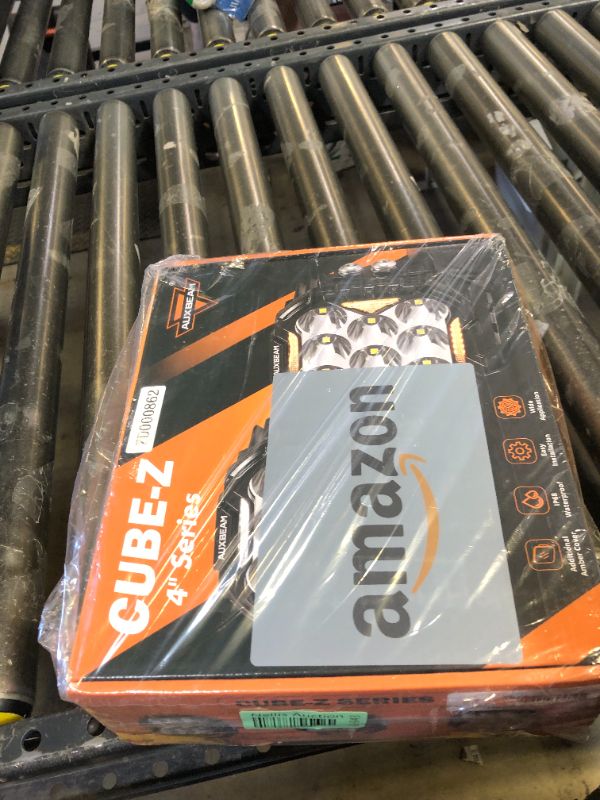 Photo 1 of Auxbeam Cube-Z Series 4" Led Pods Lights with Amber Covers, 112W 12800LM Flood Spot Combo Offroad Driving Lights with DRL Turn Signal, Cube Ditch Light with DT Wiring Harness for Jeep ATV UTV, Pair