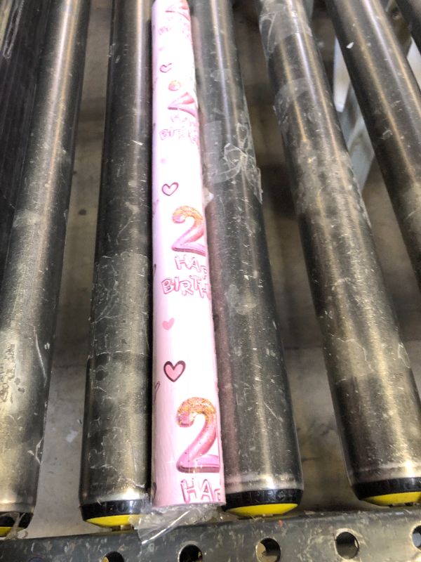 Photo 1 of RUSPEPA 21st Girls Wrapping Paper Birthday, Hearts and Pink Number 21 Balloons Happy Birthday Design, 21 Years Old, Mini Roll, 17 Inches x 16.4 Feet, Perfect for Girls' Birthday Party Gifts