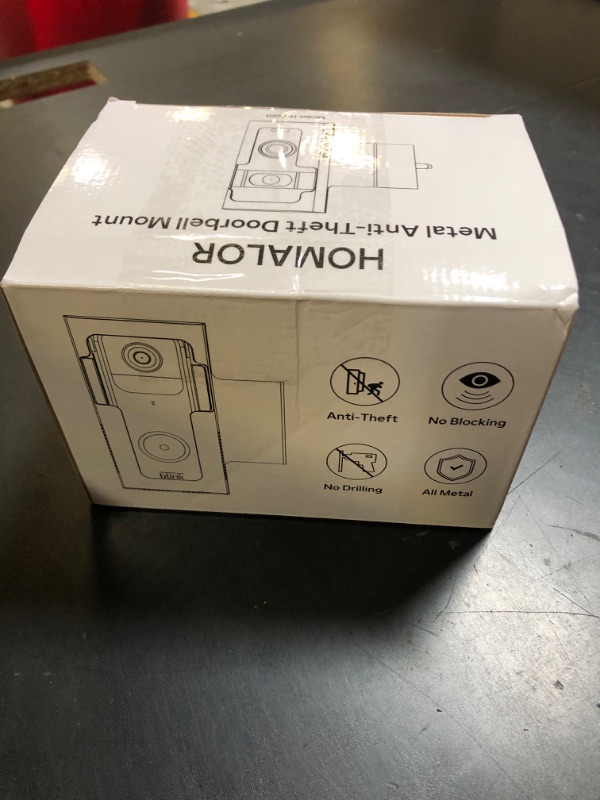 Photo 1 of Anti Theft Ring Doorbell Mount - Renter Friendly Ring Doorbell Holder for Apartment Door - All Metal Ring Door Bracket Blink Doorbell Mount No Drill