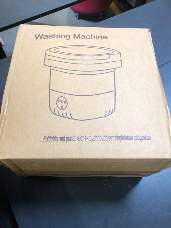 Photo 1 of Portable Washing Machine, 15L Upgraded Mini Washer with Spin Basket Laundry Machine, 3 Cleaning Modes Suitable for Small Clothes, Foldable Design Ideal for Apartment, Home, Hotel