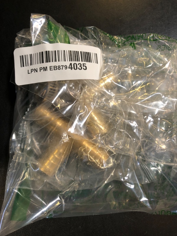 Photo 1 of JUWO 5/8" Hose Barb Tee, Brass Barb Fitting for Fuel, Air, Oil, 6 Clamps Included (2-Pack)