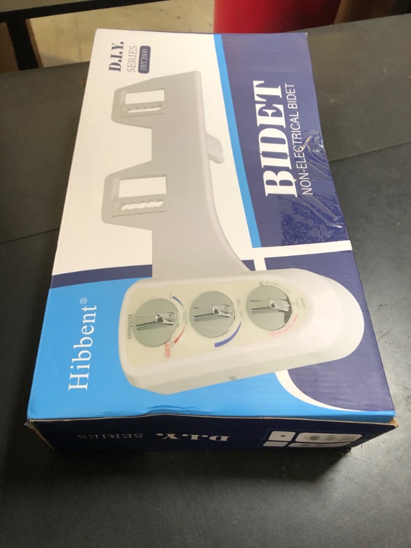 Photo 1 of Hibbent Bidet Attachment for Toilet, Self Cleaning Dual Nozzle, Hot & Cold Water Spray Non-Electric Mechanical Bidet Toilet Seat for Rear or Female Washing Sanitizing, Adjustable Water Pressure, White