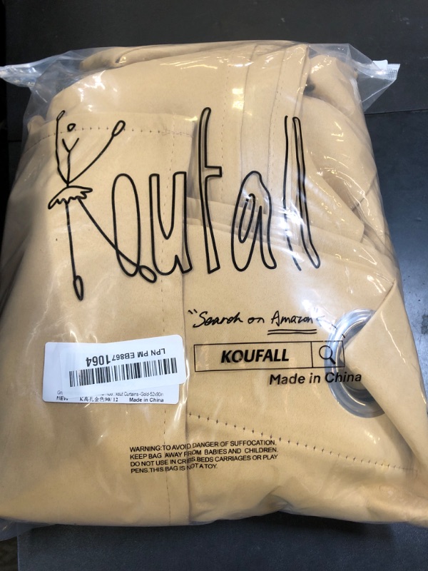 Photo 1 of KOUFALL 90 Inch Long Gold Grommet Curtains for Family Room 2 Panels Light Diffusing Luxurious MCM Curtains for Master Bedroom Living Space,Golden Yellow