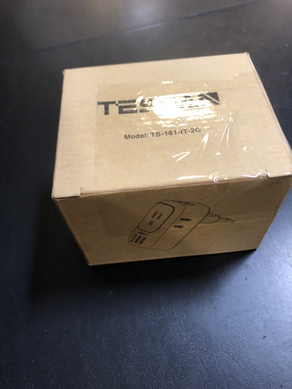 Photo 1 of TESSAN Italy Travel Plug Adapter, Type L Adapter for Travel with 4 Outlets 3 USB (2 USB-C), Power Adaptor for US to Italy Chile Rome Uruguay Milan Libya