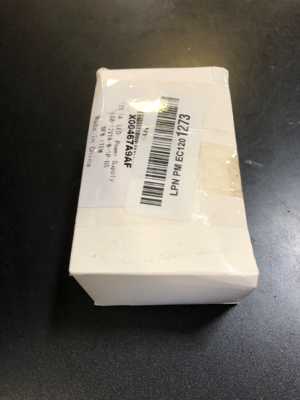 Photo 1 of 12V Power Supply, 12 Volt 1A 12W DC Power Supply, White Switching LED Power Adapter, AC 110V to 12V Wall Mounted Transformer Plug for LED Strip Lights with 5.5/2.1 DC Female Connector