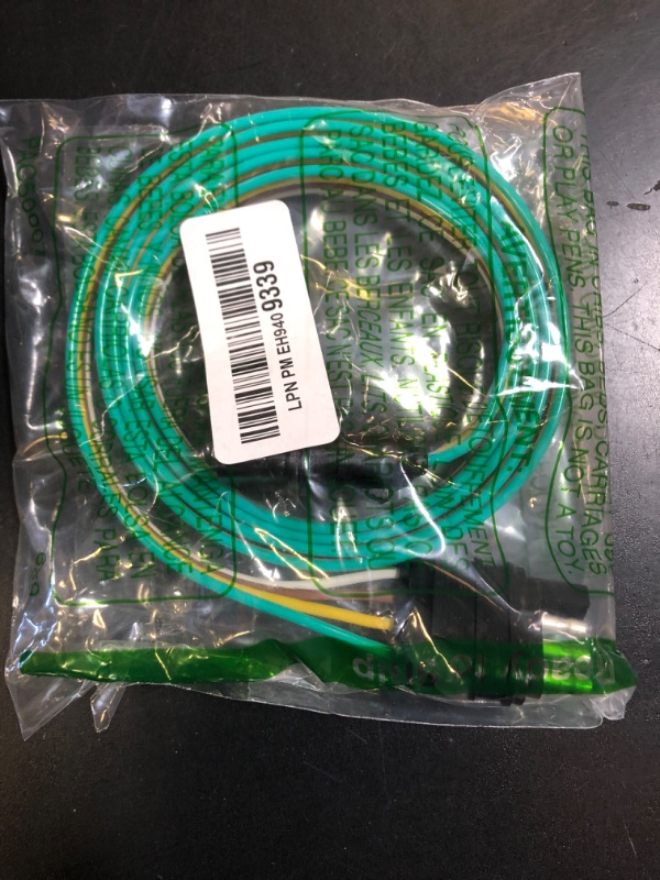 Photo 1 of Trailer Wire Extension 4-Way 4 Pin Plug, 4 Wire 4-Flat Connector with Male & Female Plug 18 AWG 59 inch Hitch Light Trailer Wiring Harness Extender
