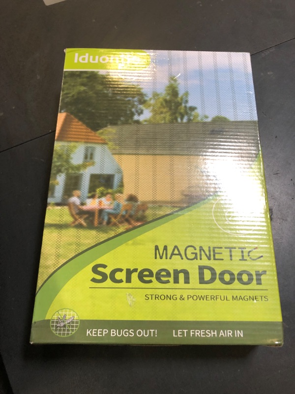 Photo 1 of Magnetic Screen Door - Fit for Door Size:36 x 82 Inch, Screen Itself Size:38"x83", Hands Free Mesh Partition,Heavy Duty Curtain Keeps Bugs Out, Frame Hook & Loop, Pet and Kid Friendly