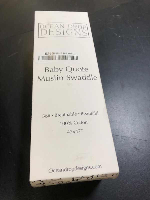 Photo 1 of Ocean Drop Designs Muslin Swaddle Blankets - Baby Gifts for Boys & Girls - Gender Neutral Christian Newborn Gifts