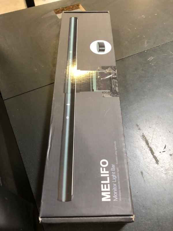 Photo 1 of MELIFO Monitor Light Bar with Remote Control, Light Bar with Auto-Dimming,No Screen Glare Monitor Desk Lamp for Work and Office