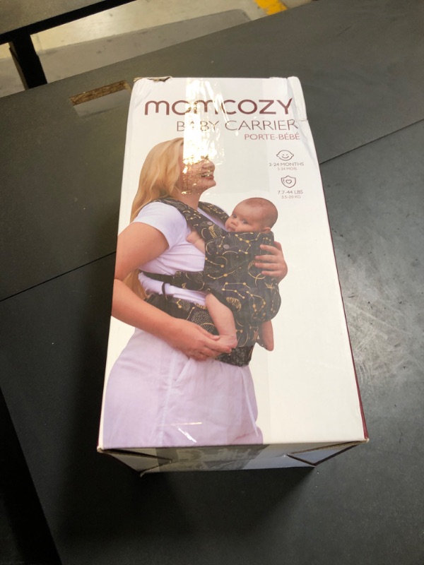 Photo 1 of Momcozy Baby Carrier - Ergonomic, Cozy and Lightweight Carrier for 7-44lbs, Effortless to Put On, Ideal for Hands-Free Parenting, Enhanced Lumbar Support, Purehug for Infant to Toddler, Black