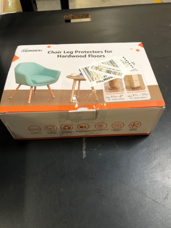Photo 1 of CHUNZEXI 48 Pack Chair Leg Floor Protectors for Hardwood Floors, Silicone Felt Covers Pads Caps, Protect Wood Furniture Feet Floors Noise Reduce and Scratch (Universal L, Fit 1.3"-2")