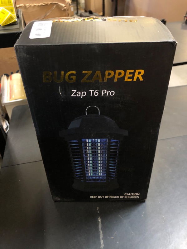 Photo 1 of GOOTOP Bug Zapper Outdoor, Mosquito Zapper, Electric Fly Zapper, Mosquito Killer, Fly Traps, 3 Prong Plug, Flying Insects Zapper Indoor Outdoor 90-130V, 4200V, ABS Plastic Outer (Black)