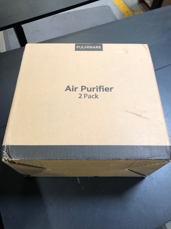 Photo 1 of FULMINARE Air Purifiers for Bedroom H13 True HEPA Air Filter Quiet Air Cleaner With Night Light Portable Small Air Purifier for Home, Office, Living Room (Black 2 Pack)