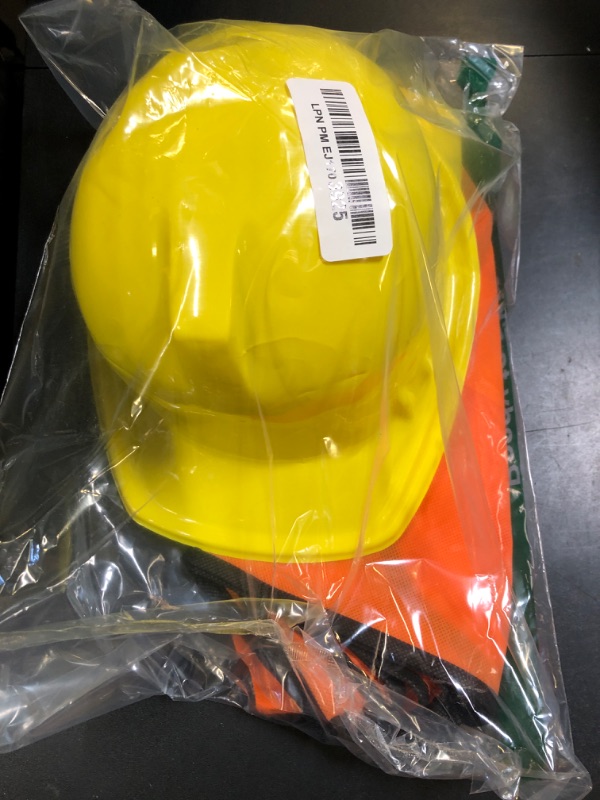 Photo 1 of SATINIOR 24 Pcs Construction Dress up Supplies Kids Costume Including Tote Bag Vest Construction Hat for Kids Age 3-8(Yellow, Orange)