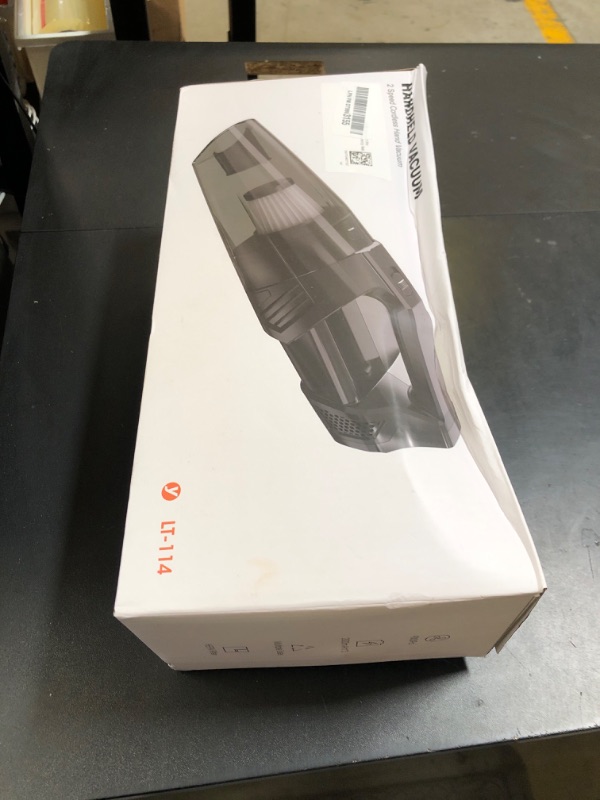 Photo 1 of Handheld Vacuum Cordless Car Vacuum Portable with LED Light, High Power Suction, Lightweight Rechargeable Hand Vacuum, Hand Held Vacuum Cleaner for Car Home Office, Pet Hair, Black