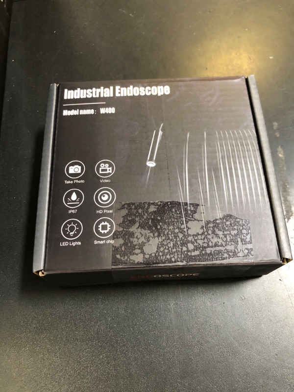 Photo 1 of Endoscope Camera with Light,1920P HD Borescope Tools with 8 Adjustable LED Lights, Endoscope with Semi-Rigid Snake Camera, Inspection Borescope for iOS and Android-16.4ft Single Lens