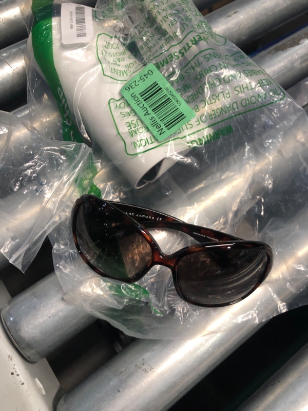 Photo 1 of (USED/FAIR) (BAGGED) Marc Jacobs REP GLASSES Havana Crystal/Brown Gradient Square Sunglasses for Women + BUNDLE with Designer iWear Eyewear Kit