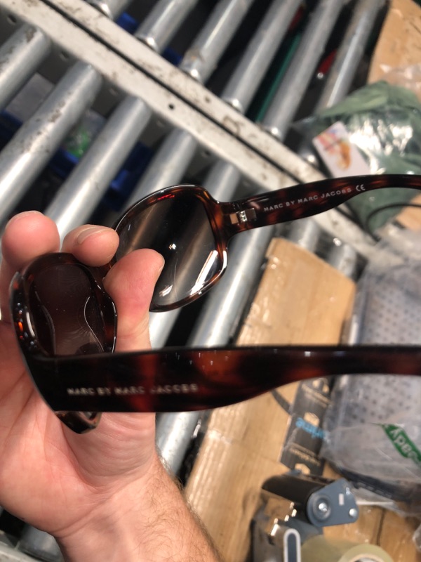 Photo 1 of (USED/FAIR) (BAGGED) Marc Jacobs REP GLASSES Havana Crystal/Brown Gradient Square Sunglasses for Women + BUNDLE with Designer iWear Eyewear Kit