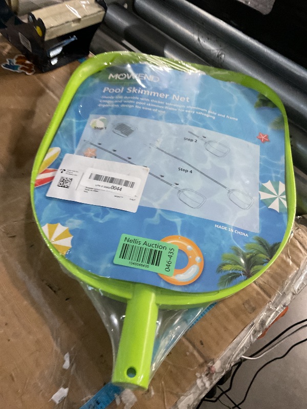 Photo 1 of ?Upgrade? Pool Net Total Length 6 Feet, Swimming Pool Skimmer Net with 6 Section Telescopic Aluminum Pole for Fast Cleaning Ponds, Hot Tub, and Spas, Pool Cleaner Supplies and Accessories