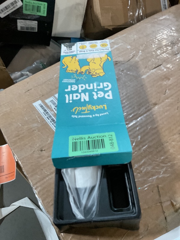 Photo 1 of ***NO CHARGER OR ATTACHMENTS***LuckyTail Pet Nail Grinder for Dogs and Cats - Super Quiet and Low Vibration Electric Dog Nail Grinder with 2 LED Lights - USB Rechargeable and Cordless - 2 Speeds - Small to Large Pets