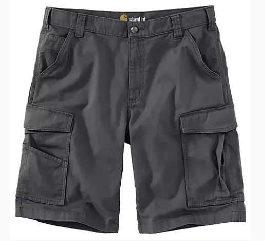 Photo 1 of (NAVY) (BAGGED) Carhartt mens Rugged Flex Relaxed Fit Ripstop Cargo Work Utility Shorts, Greige, 40 Regular US