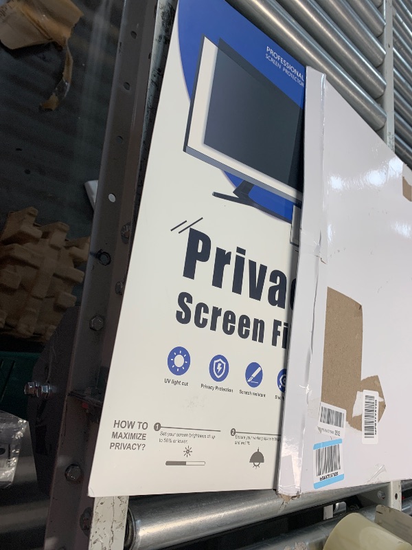 Photo 1 of [2-Pack] 23 Inch Computer Privacy Screen Filter for 16:9 Widescreen Monitor, Removable Eye Protection Anti Glare Blue Light Filter Privacy Shield, Anti Scratch Anti Spy Screen Protector Film 23 In