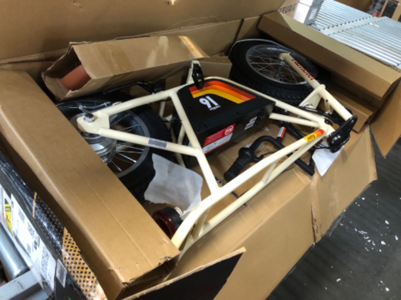 Photo 1 of (Not functional)(sold for parts only) Razor Rambler 16 – 36V Electric Minibike with Retro Style, Up to 15.5 MPH, Up to 11.5 Miles Range, Wide, Rugged 16" Air-Filled Tires