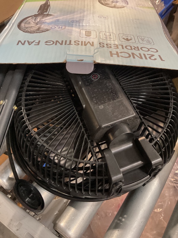 Photo 1 of (Incomplete)(sold for parts) Misting Fan Portable, 20000mAh 12-Inch Outdoor Misting Fan for Patios Outside, 2 In 1 Pedestal & Tabletop Oscillating