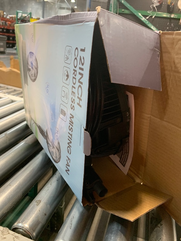 Photo 1 of (Incomplete)(sold for parts) Misting Fan Portable, 20000mAh 12-Inch Outdoor Misting Fan for Patios Outside, 2 In 1 Pedestal & Tabletop Oscillating