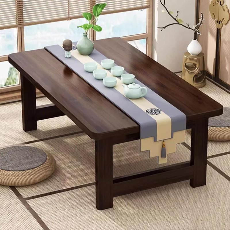 Photo 1 of (DAMAGED) (CHIPPED/DENTED) Japanese Low Floor Table Folding Coffee Tables Wood Foldable Tables Versatile for Sitting Dining Table Tea Tatami Folding Table for Dining Room Living Room (39.4 * 19.7 * 11.8 inch)
