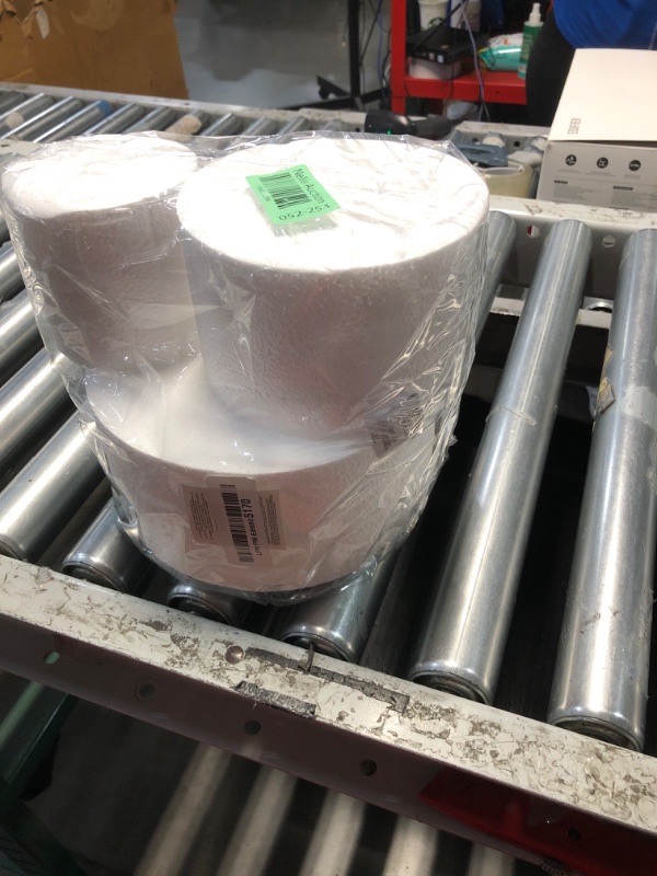 Photo 1 of (BAGGED) Bright Creations 3 Piece Round Foam Cake Dummy Set for Decorating - Faux Cake in 3 Sizes for Birthday - Wedding Display (10.8 Inches Tall)
