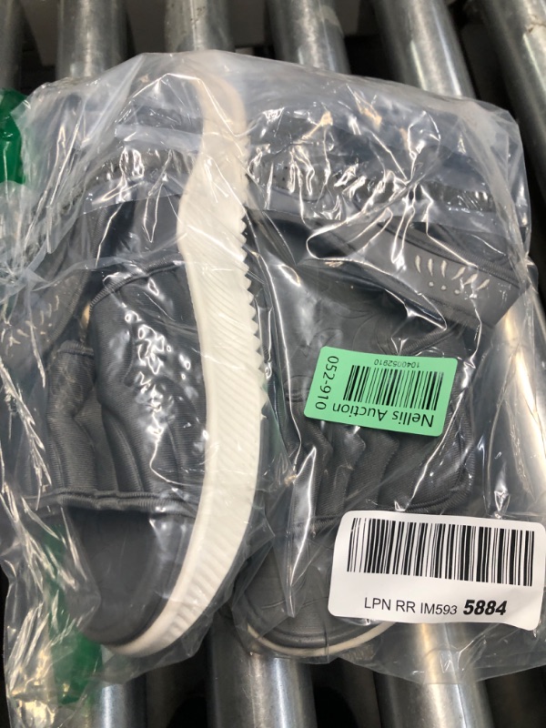 Photo 1 of (USED/FAIR) (BAGGED) (SIZE 9.5) ONCAI Walking Sandals Women,Arch Support Hiking Sandals for Women 2025 with Orthotic Outdoor Plantar Fasciitis,Water Athletic Platform Sandalias Mujer with Adjustable Straps Grey/White Size 9.5