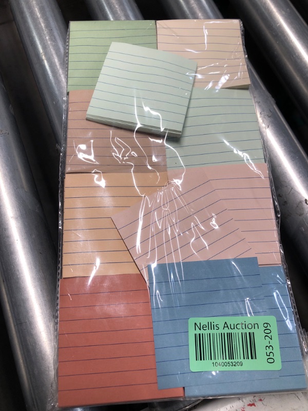 Photo 1 of 24 Pack Lined Sticky Notes 3x3 in Post Ruled Stickies Super Sticking Power Memo Pads, Vintage Colors Sticky Notes with Lines Self-Stick Note Pads