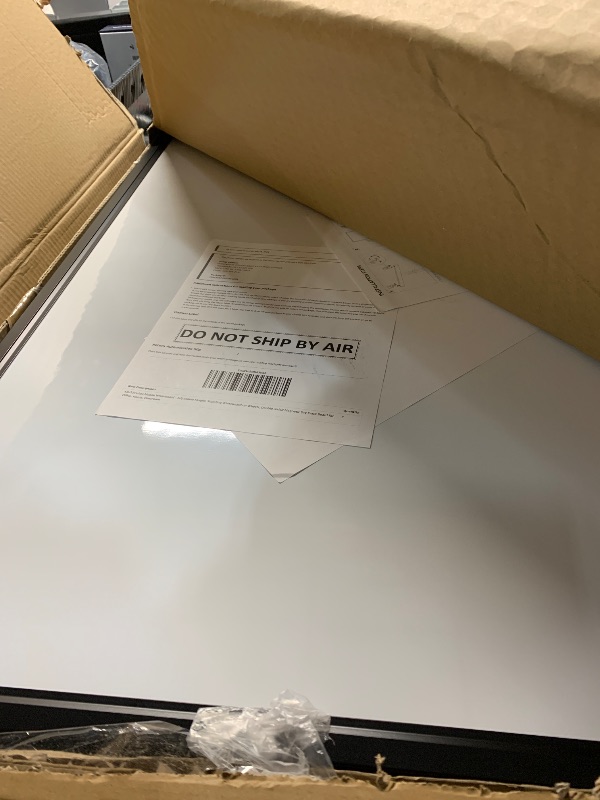 Photo 1 of (PARTIAL SET) (USED/FAIR) 48x32inches Mobile Whiteboard - Adjustable Height, Standing Whiteboard on Wheels, Double-Sided Magnetic Dry Erase Board for Office, Home, Classroom