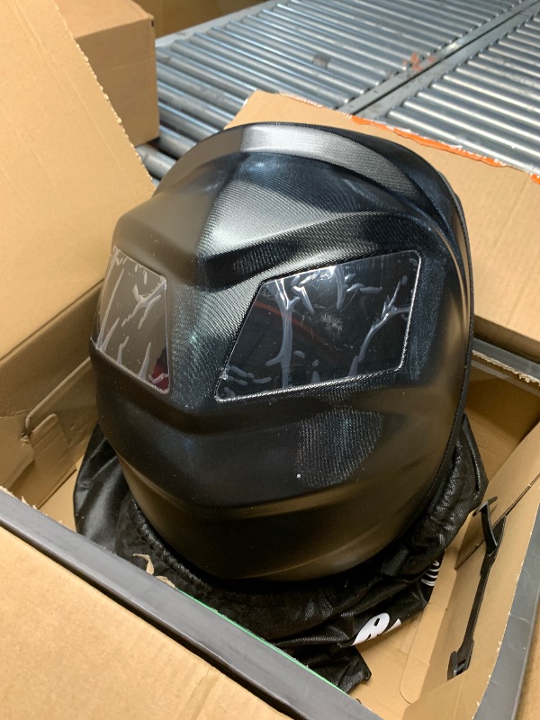 Photo 1 of (led lights not functional)  2025 Motocycle Helmet Backpack with LED Display, DIY Programmable Helmet Bag for Motor Riding, USB Expandable Shoulder Bags 
