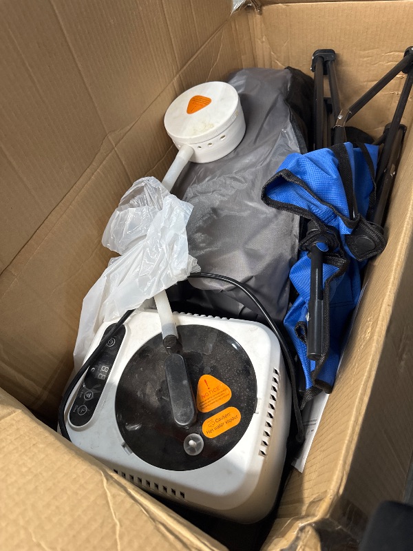 Photo 1 of (PARTIAL SET) (HEAVY USE) Portable Sauna Box for Home Steam Sauna Indoor Foldable Sauna Tent Personal Full Body Spa with 3L 110V 1200W Steamer, Remote Control, Folding Chair, 9 Levels, Black, 35.4"x35.4"x70.9"