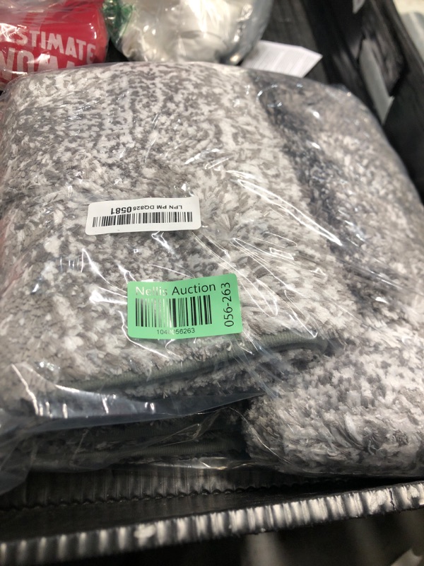 Photo 1 of (BAGGED) (USED/FAIR) OLANLY Bathroom Rug Set 2 Piece, Soft Absorbent Microfiber Bath Rug Set, Non-Slip, Machine Wash Dry, Plush Shaggy Bath Mats for Bathroom (30"x20"+24"x16", Grey)