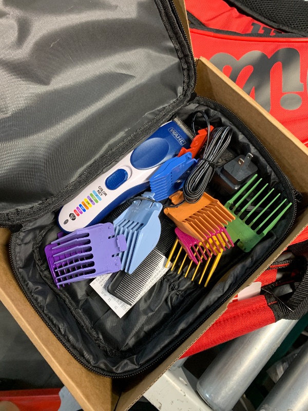 Photo 1 of (PARTS) (NOT A COMPLETE SET) Wahl Color Pro Cordless Rechargeable Hair Clipper & Trimmer – Easy Color-Coded Guide Combs - for Men, Women, & Children – Model 9649P