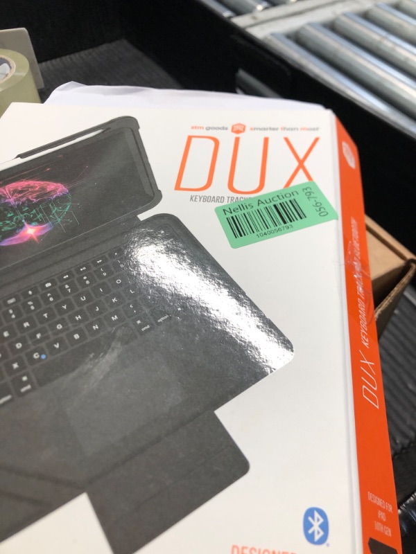 Photo 1 of (*MINOR USAGE )STM Goods Dux Bluetooth Keyboard Trackpad for iPad 10th Generation, Bluetooth Connected Keyboard - Rugged, Rubberized Drop Protection, Trackpad, Apple Pencil 1 or Logitech Crayon Storage - Black