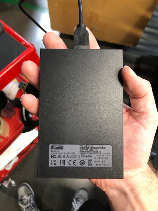 Photo 1 of (PARTS) Seagate Game Drive for PS5 2TB External HDD - USB 3.0, Officially Licensed, Blue LED (STLV2000101)