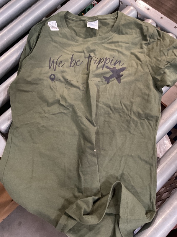 Photo 1 of (See all images) We Be Trippin Traveller Flight Vacation T-Shirt, Small