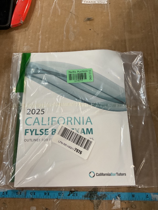 Photo 1 of 2025 California FYLSE Bar Exam Outlines