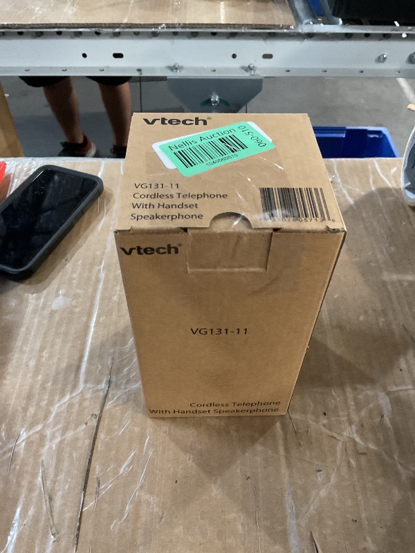Photo 1 of [New] VTech VG131-11 DECT 6.0 Cordless Phone - Bluetooth Connection, Blue-White Display, Big Buttons, Full Duplex, Caller ID, Easy Wall Mount, 1000ft Range (Black)