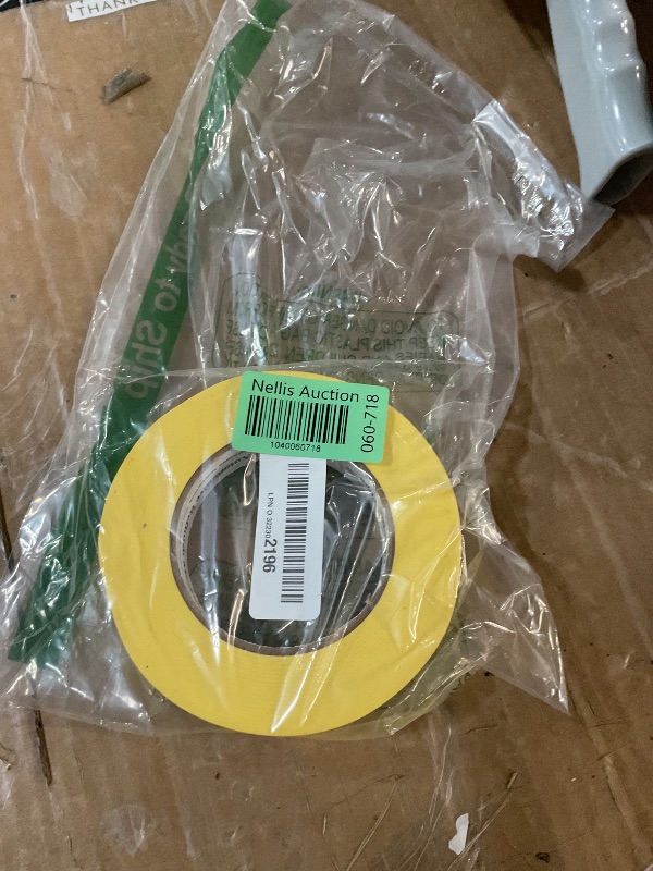 Photo 1 of 3M Automotive Refinish Masking Tape 06653, 388N, Yellow Color, Water Resistant, Multi-Purpose, 24 mm x 55 m